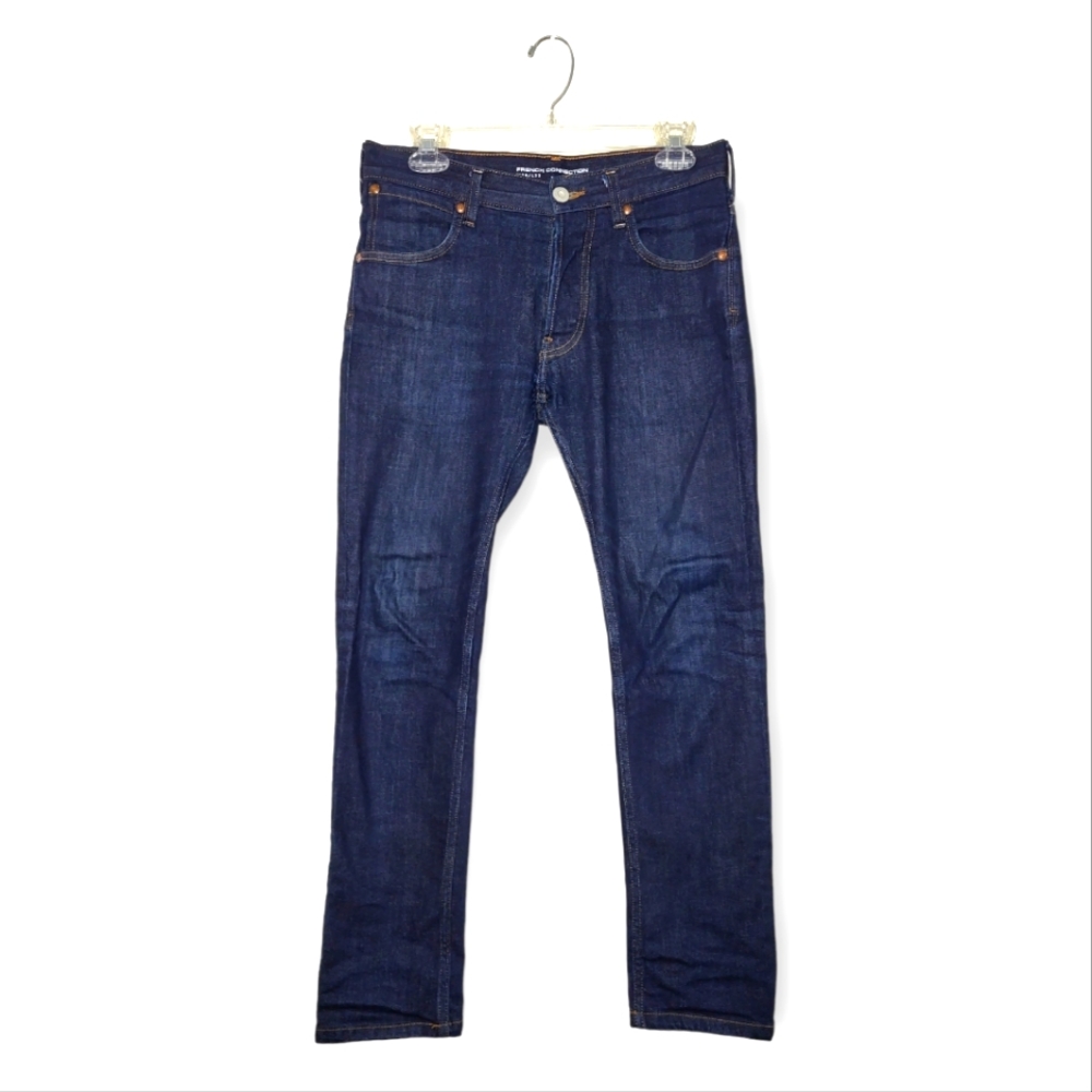 French Connection Women's Slim Fit Jeans Dark Blue Sz 28